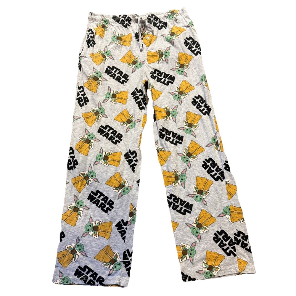 Star Wars‎ The Mandalorian Pajamas Pants Men's Large Baby Yoda The Child Grogu